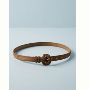Anthropologie Carmen Belt in brown suede size M